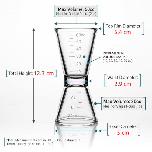 1Pc 30/60ml Acrylic Double Sided