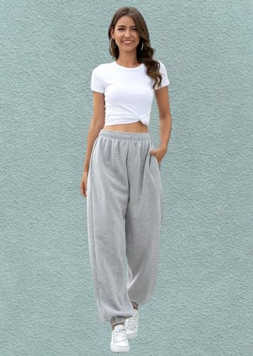 Q - RIOUS Women Sweatpants, Relaxed Fit - Image 3