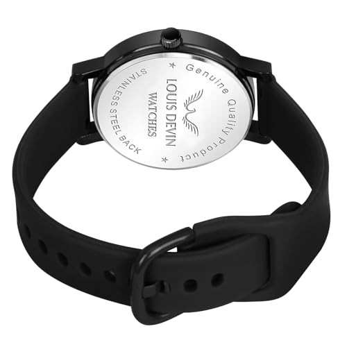 LOUIS DEVIN Silicone Strap Analog
