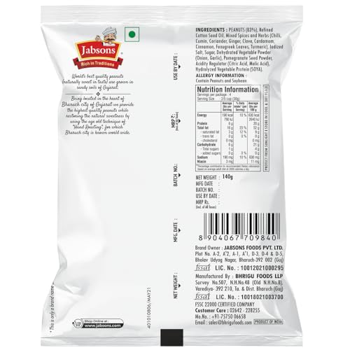 Jabsons Roasted Peanut Tandoori Roasted