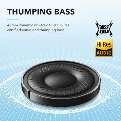 soundcore Q20i by Anker, Over Ear Headphones Bluetooth Wireless - Image 7