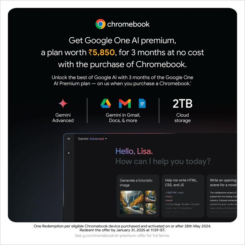 acer Chromebook, Intel Celeron N4500