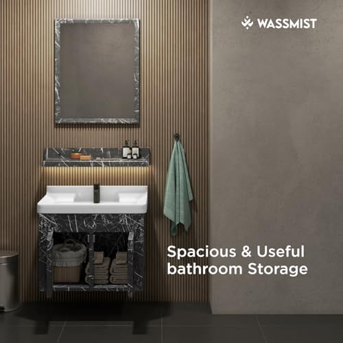 WASSMIST Bathroom Vanity Washbasin Cabinet