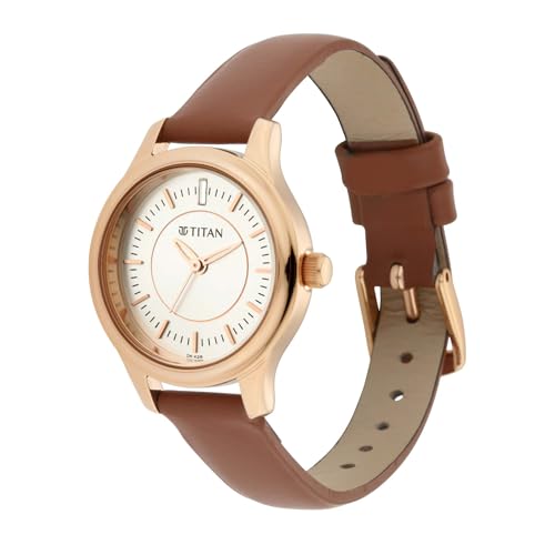 Titan Quartz Analog Silver Dial