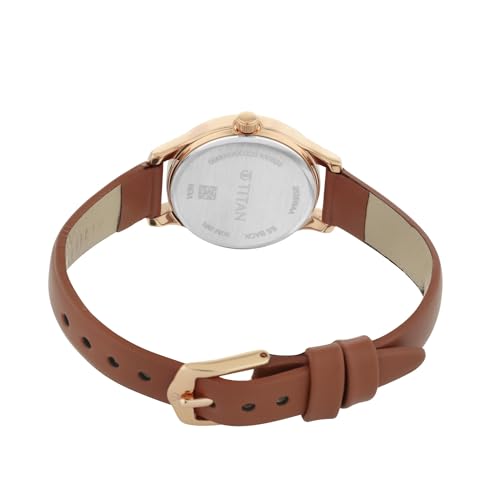 Titan Quartz Analog Silver Dial