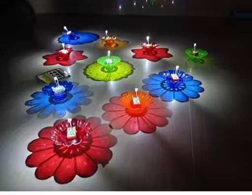 SORATH Acrylic Diyas – Colorful