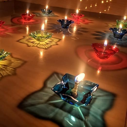 SORATH Acrylic Diyas – Colorful