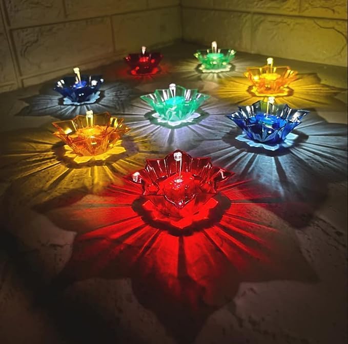 SORATH Acrylic Diyas – Colorful