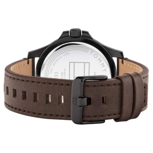 Tommy Hilfiger Black Dial Brown