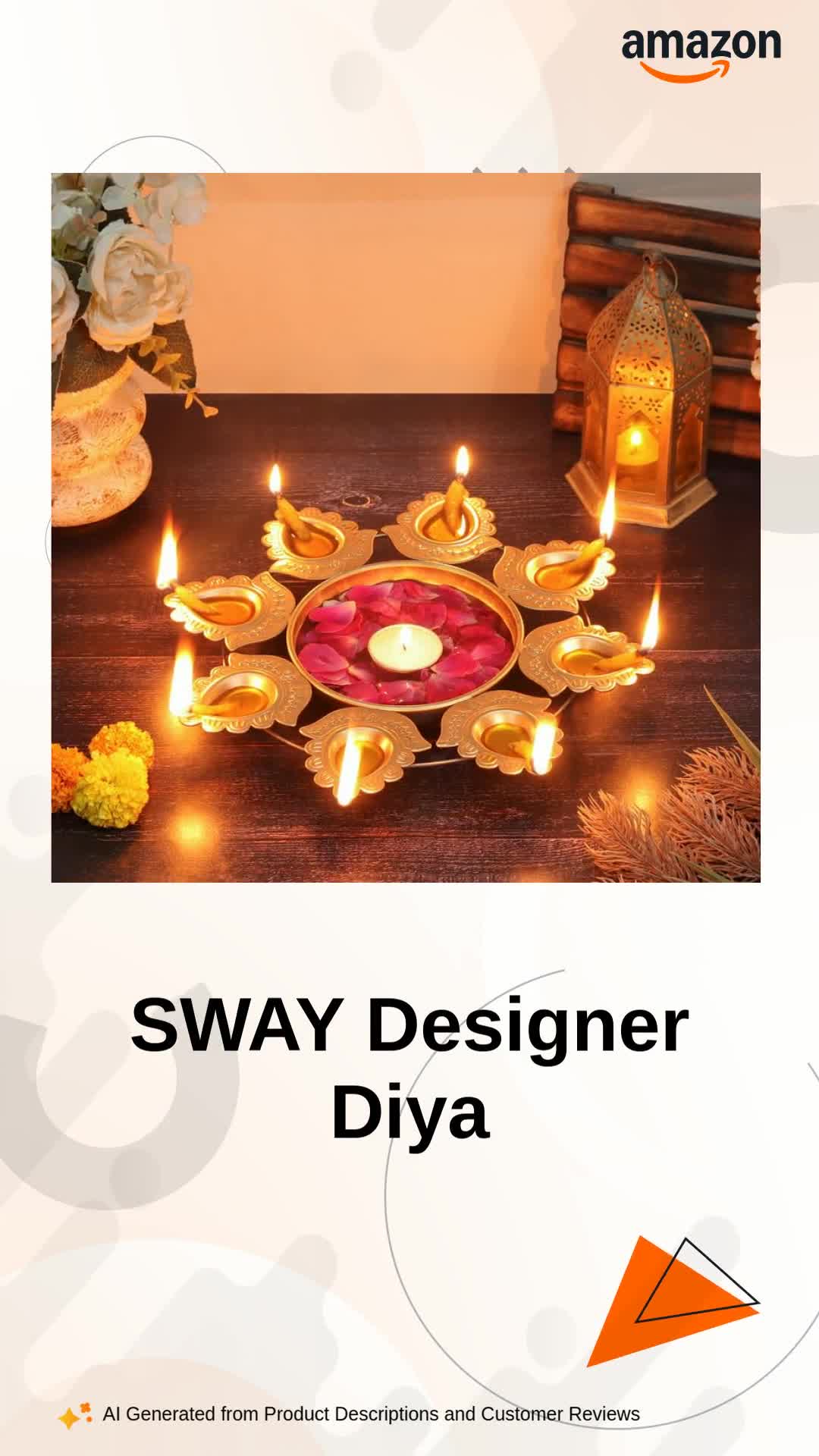 SWAY Home Decor Golden Metal