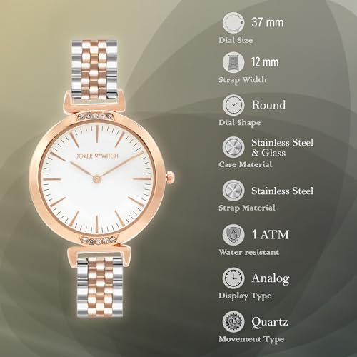 Joker & Witch Metallic Watch for Women - Image 6