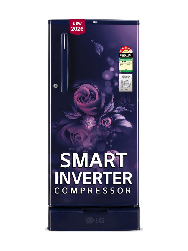 LG 185 L Direct Cool Single Door 4 Star Refrigerator with Base Dr