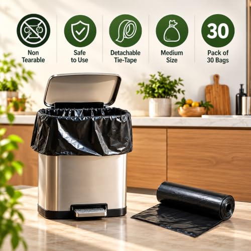 Warmfinity Garbage Bags for Dustbin, 19 x 21 Inches - Image 2