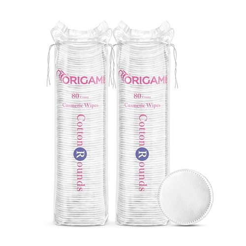 Origami Disposable Cotton Pads | Pack of 2 | 80 Counts Each