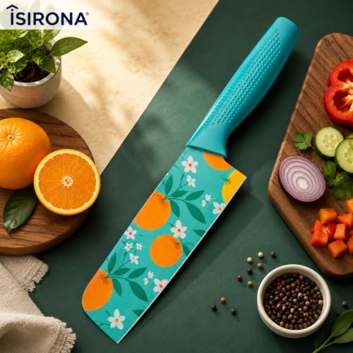 Professional Kitchen Knife Set, 3-Piece, Blue - Image 5