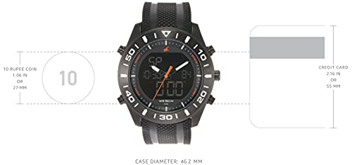 Fastrack Casual Analog-Digital Black Dial