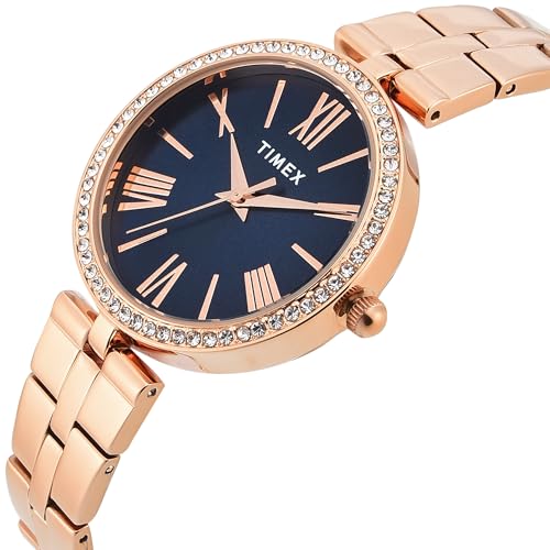 TIMEX Blue Round Dial Analog Women's Watch - TWEL22503 - Image 2