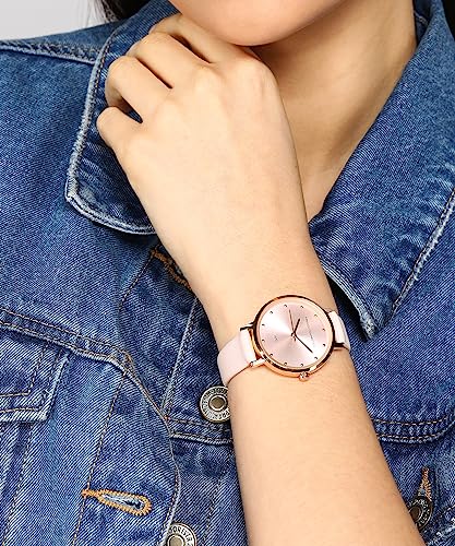 French Connection Hazel Pink Round Analog Watch for Women - FCN00080F - Image 3