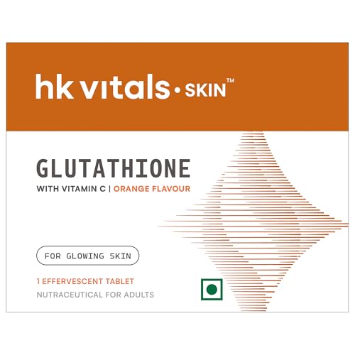 hk vitals Glutathione, Orange, 1 Effervescent Tablet (Sample Pack)