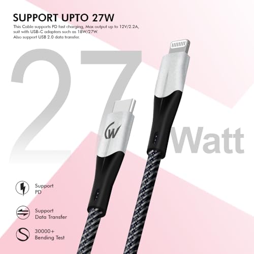 27W Type-C to Lightn-ing Cable