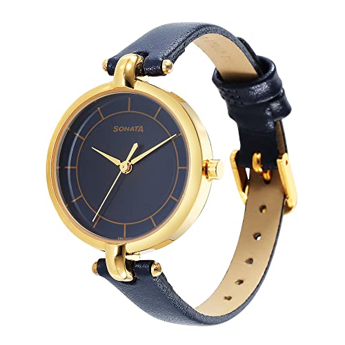 Sonata Gold Edit Blue Dial