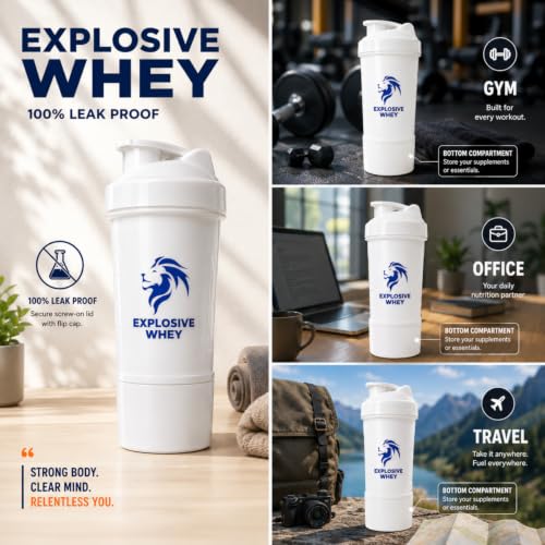 EXPLOSIVE WHEY Protein Shaker Bottle