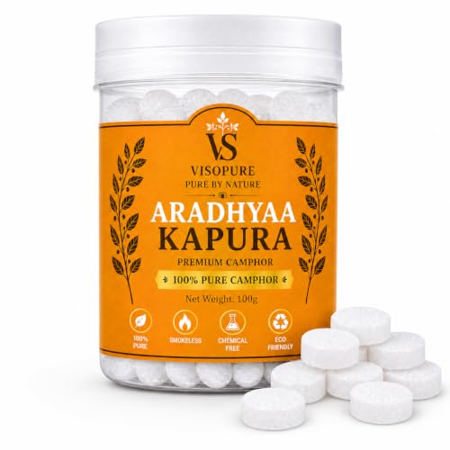 Aradhyaa Camphor Tablet 100g Jar