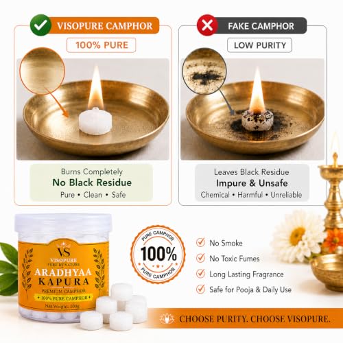 Aradhyaa Camphor Tablet 100g Jar
