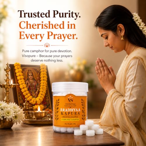 Aradhyaa Camphor Tablet 100g Jar