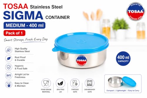 TOSAA Stainless Steel Sigma Container