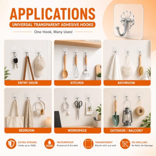 10 Pcs Self Adhesive Wall