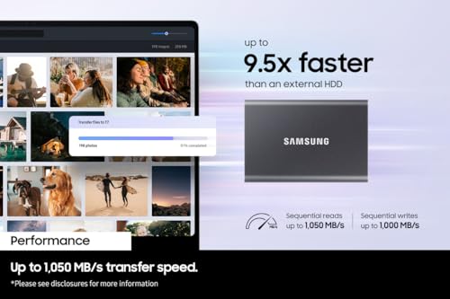 Samsung T7 2TB, Portable SSD