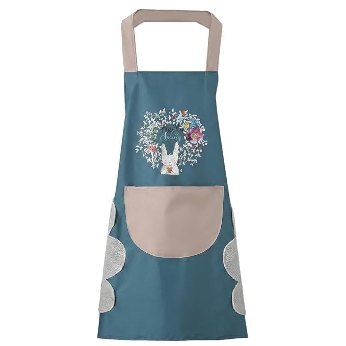 KASHIVAL Kitchen Apron, Waterproof With Adjustable Straps | Free Size - Image 2