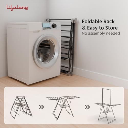 Lifelong Foldable Clothes Drying Stand