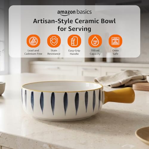 Amazon Basics Ceramic Snack Bowl