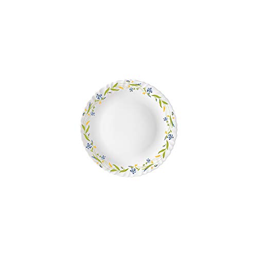 Larah by Borosil Cripper Opalware Dinner Set, 13-Pieces, White - Image 3