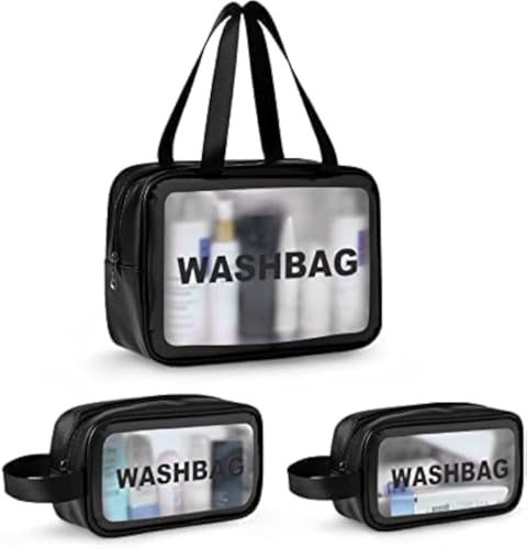 KASHIVAL Clear Travel Toiletry Bags