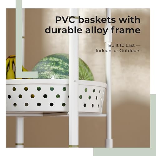 Lifelong Kitchen Storage Rack|3-Layer Baskets|Foldable