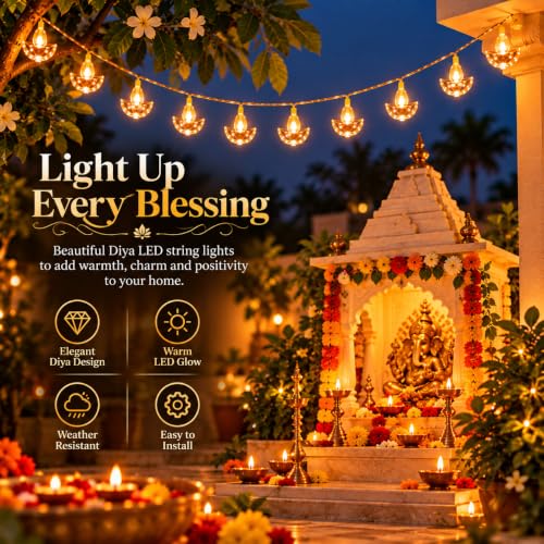 One94Store Crystal Diya LED String