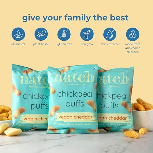 Natch Chickpea Protein Puffs, Healthy