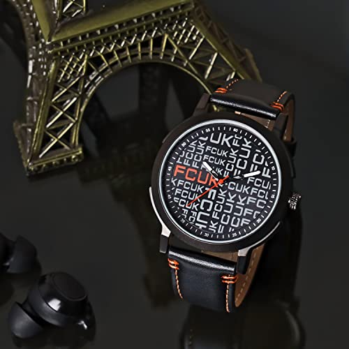 FCUK Analog Black Dial Watch for Men - FK00013C - Image 2