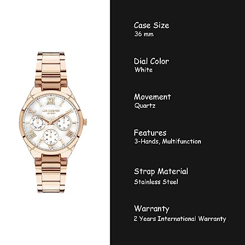 Lee Cooper Analog White Dial Women's Watch-LC07456.420 - Image 4
