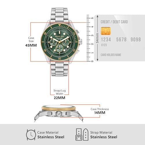 Michael Kors Maritime Silver Quartz Stainless Steel Watch MK9215 - Image 5