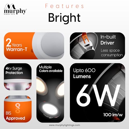 Murphy 6W Bright LED Downlight
