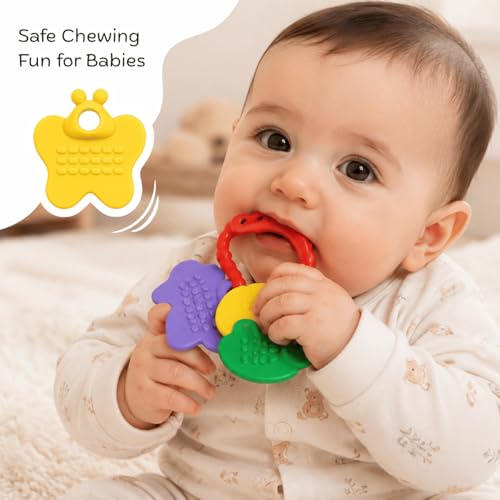TOYTALES Tinny Tot Baby Rattles Set for Newborn Babies, 5 Pcs - Image 2