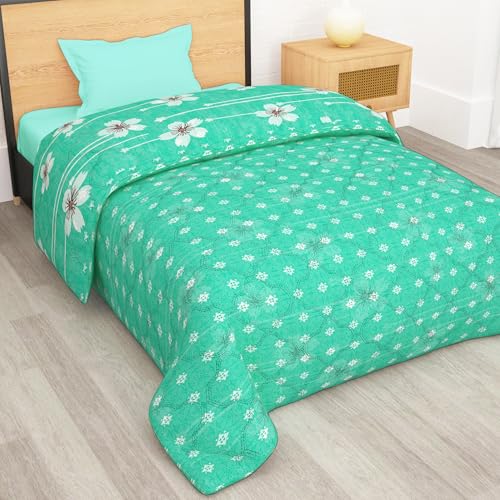 Single Bed Comforter 180 GSM 150x225 cm, Ocean Green - Image 3