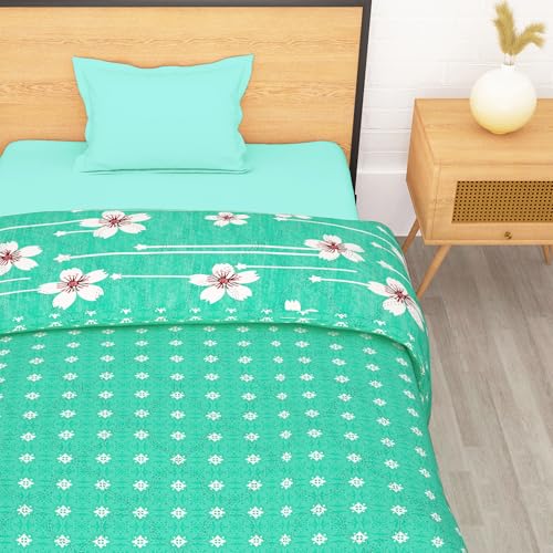 Single Bed Comforter 180 GSM 150x225 cm, Ocean Green - Image 4
