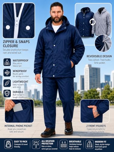 Mens Raincoat Suit with Pant