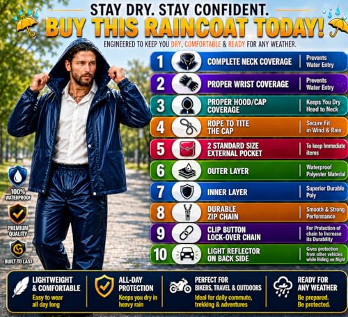 Mens Raincoat Suit with Pant