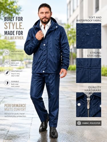 Mens Raincoat Suit with Pant